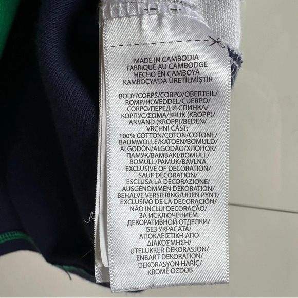 Polo Ralph Lauren Ocean Challenge Polo Big Pony Kids Medium 10-12 Green Blue - Picture 7 of 8